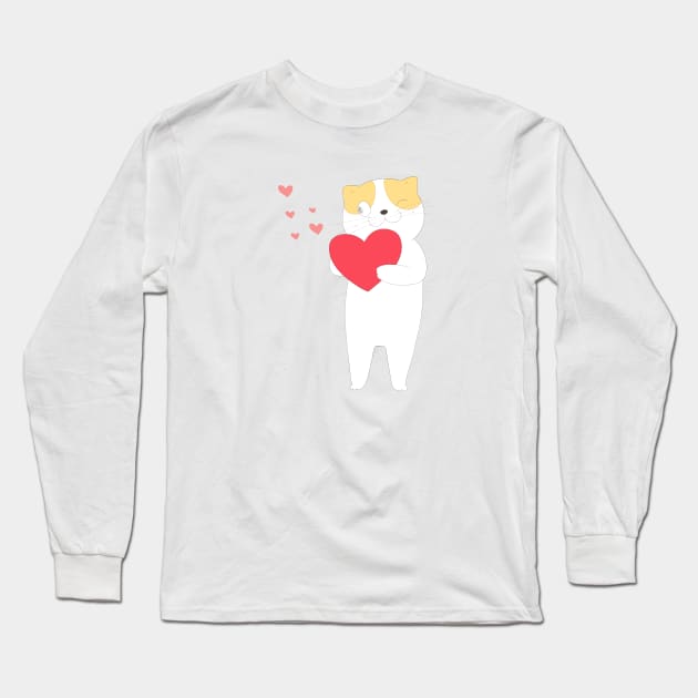 LOVELY CAT Long Sleeve T-Shirt by Lovely Arts